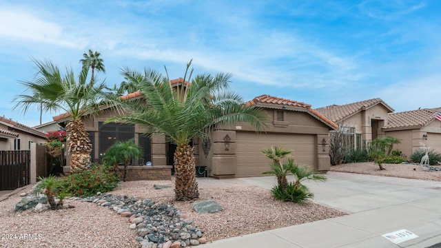 view of front of home featuring a garage