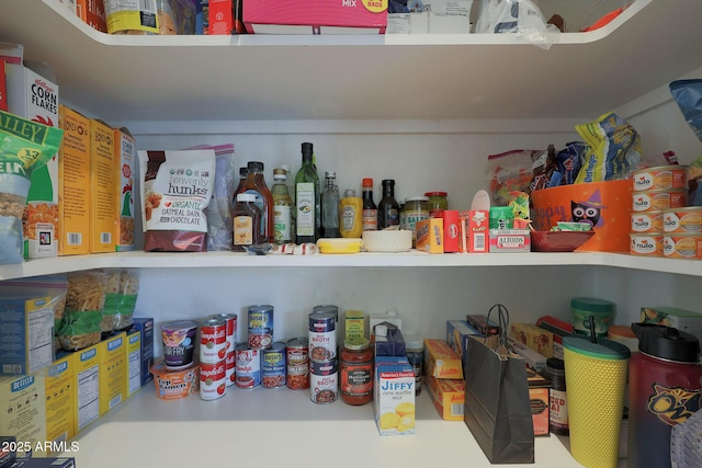 view of pantry