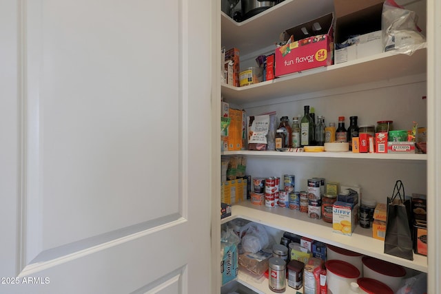 view of pantry