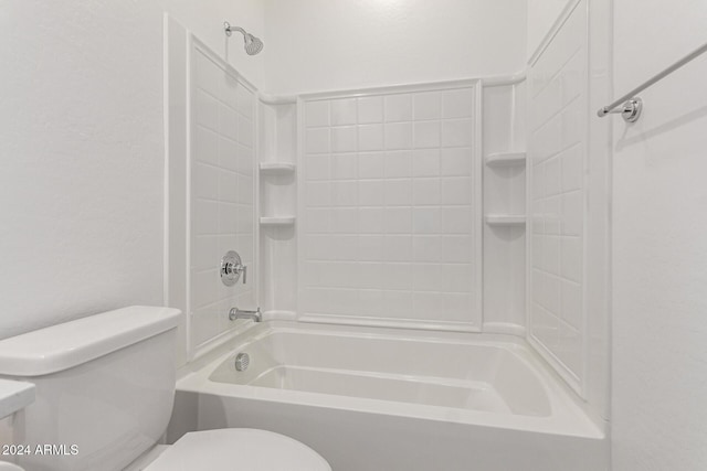 bathroom with  shower combination and toilet