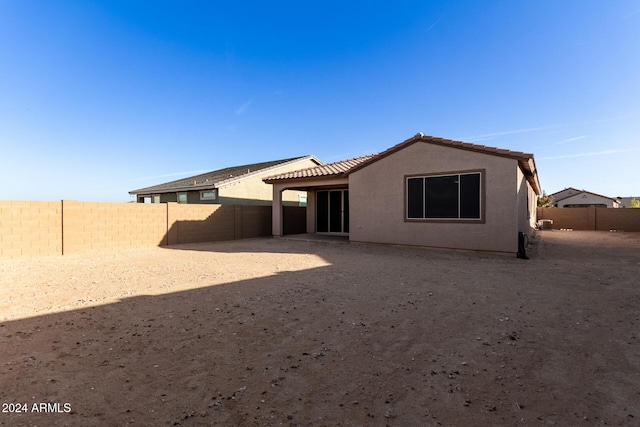 view of rear view of property