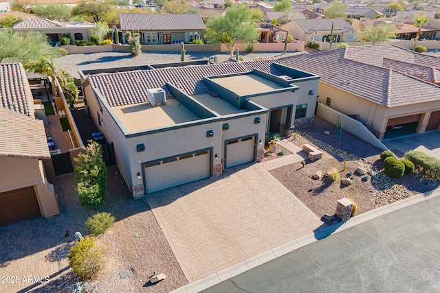 aerial view featuring a residential view