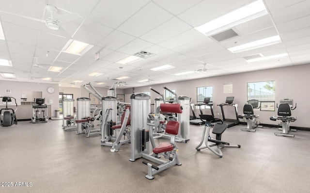 440 S Parkcrest Unit 145, Mesa, AZ 85206 - exercise room with a drop ceiling
