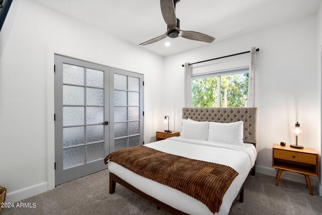 2818 N Yucca St, Chandler, AZ 85224 - bedroom featuring baseboards, carpet flooring, ceiling fan, and recessed lighting
