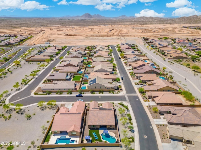 15663 S 183rd Dr, Goodyear, AZ 85338 - aerial view with a mountain view and a residential view