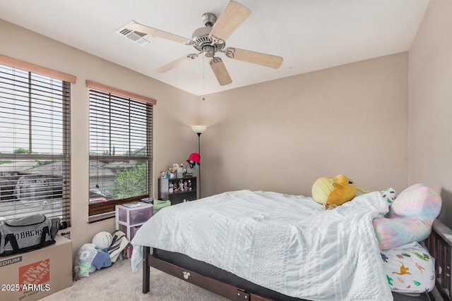 2748 E Dennisport Ave, Gilbert, AZ 85295 - bedroom with carpet and ceiling fan