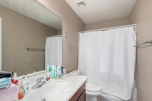 2748 E Dennisport Ave, Gilbert, AZ 85295 - full bath with toilet, vanity, and a shower with shower curtain