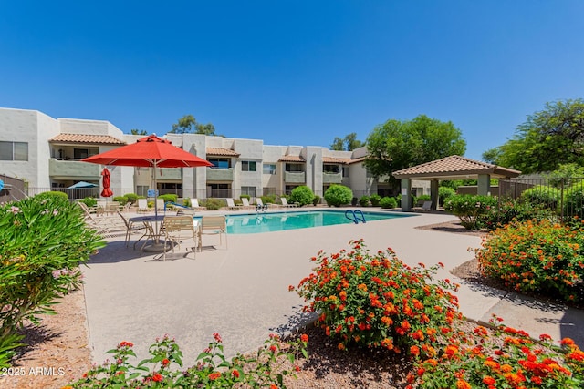 1825 W Ray Rd Unit 1070, Chandler, AZ 85224 - community pool featuring a gazebo and a patio area