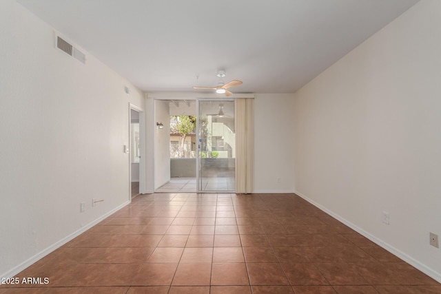 1825 W Ray Rd Unit 1070, Chandler, AZ 85224 - spare room featuring ceiling fan, tile patterned floors, and baseboards