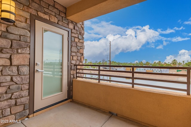 view of balcony