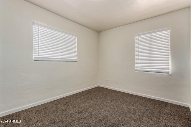 spare room featuring carpet flooring