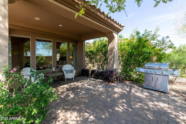 view of patio / terrace with grilling area