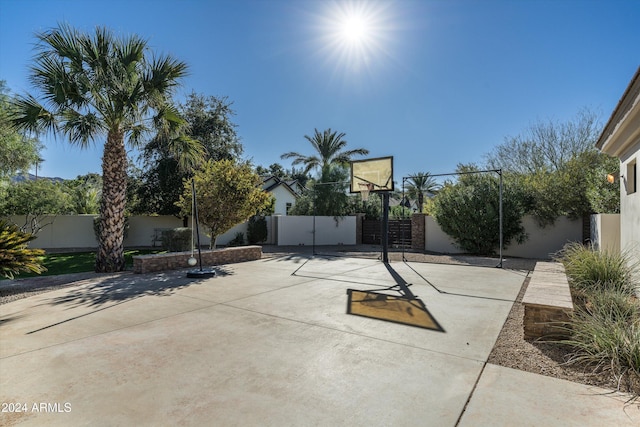 view of basketball court