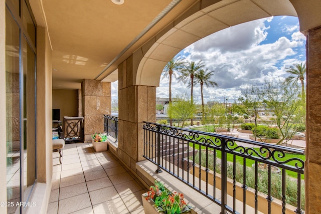 view of balcony