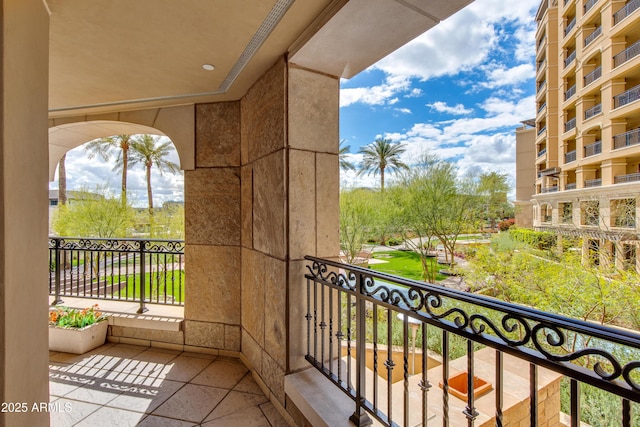 view of balcony