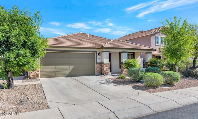 view of front of house featuring a garage