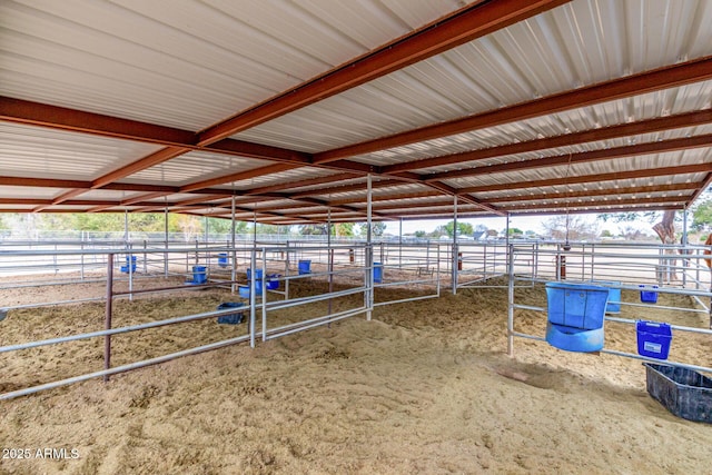 view of horse barn