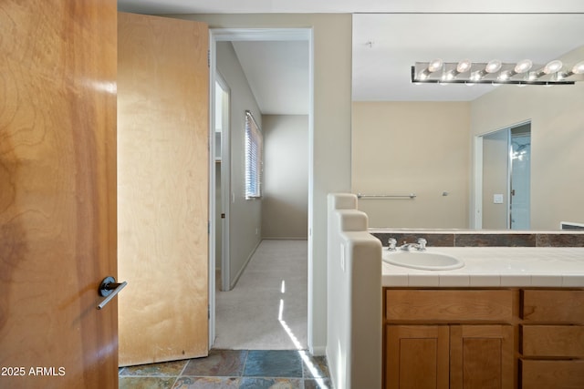 bathroom with vanity