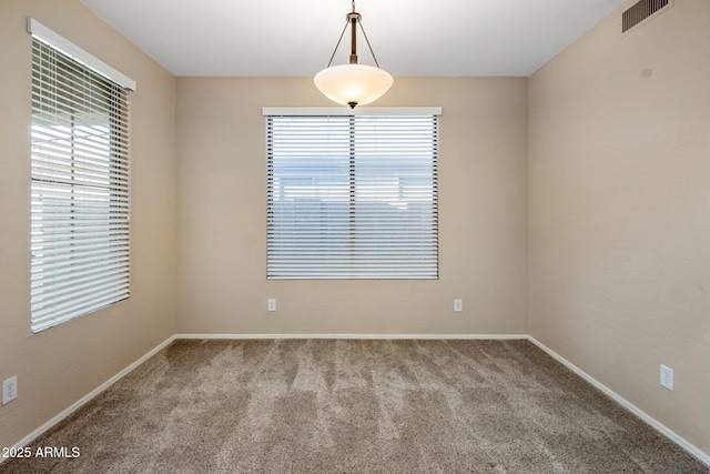 view of carpeted empty room