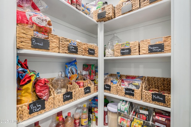 view of pantry