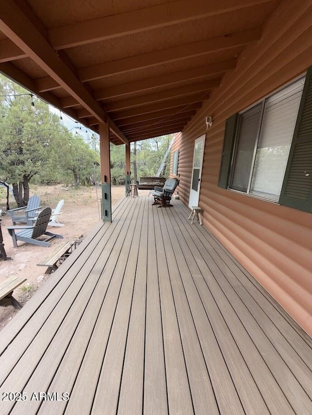 691 N Pyle Ranch Rd, Payson, AZ 85541 - view of wooden terrace