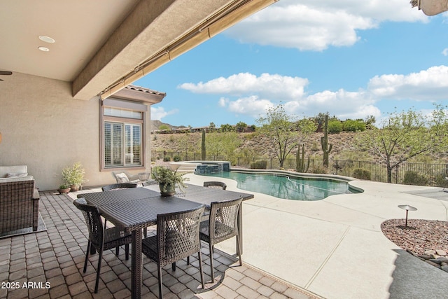 42429 N Cross Timbers Ct, Anthem, AZ 85086 - view of pool with a patio and a pool with connected hot tub