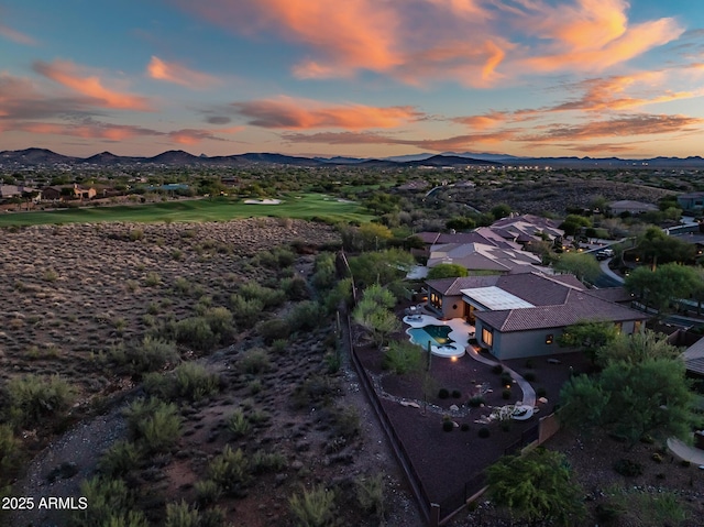 42429 N Cross Timbers Ct, Anthem, AZ 85086 - aerial view of property and surrounding area with mountains