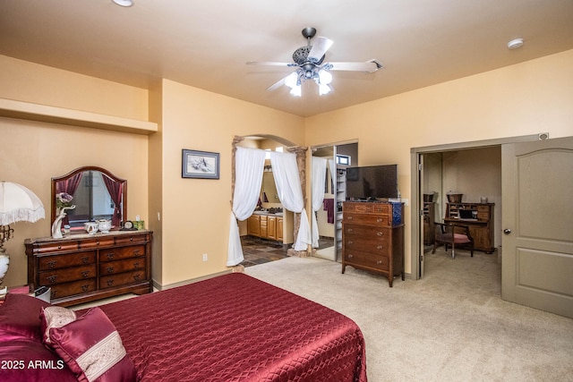 6334 E Albany St, Mesa, AZ 85205 - carpeted bedroom with ensuite bath