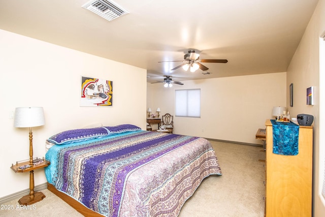 6334 E Albany St, Mesa, AZ 85205 - carpeted bedroom with baseboards and a ceiling fan