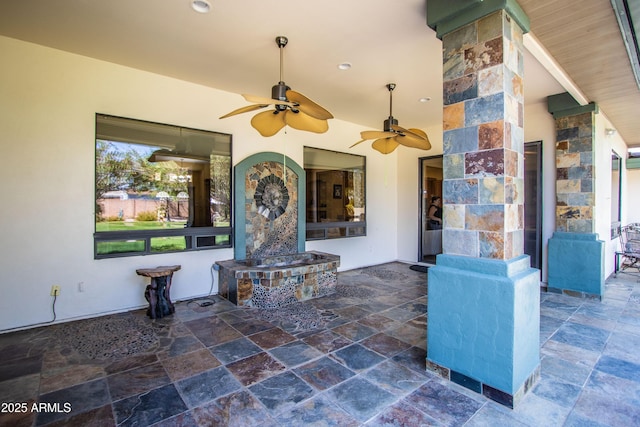 6334 E Albany St, Mesa, AZ 85205 - view of patio with a ceiling fan