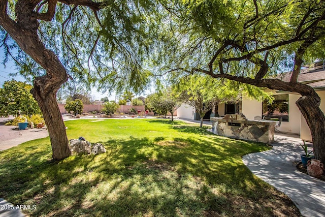 6334 E Albany St, Mesa, AZ 85205 - view of yard with a patio area