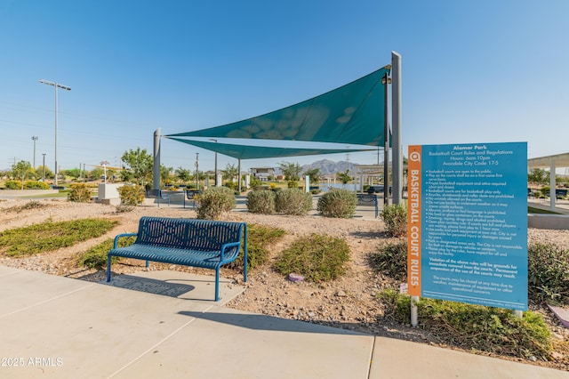 view of community