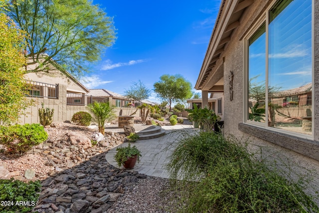 view of yard with a patio