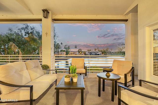 21474 N 56th Ave, Glendale, AZ 85308 - view of patio / terrace featuring an outdoor living space and a balcony
