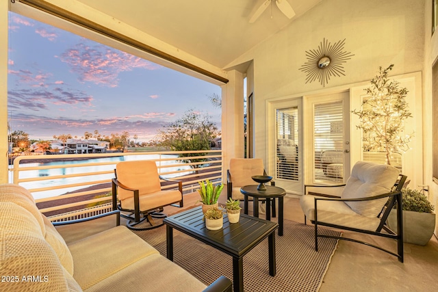 21474 N 56th Ave, Glendale, AZ 85308 - view of balcony at dusk