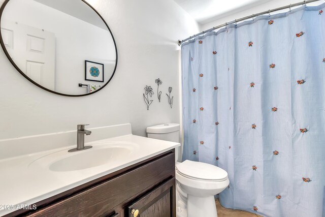 21167 E Aspen Valley Dr, Queen Creek, AZ 85142 - full bath featuring vanity, toilet, and curtained shower