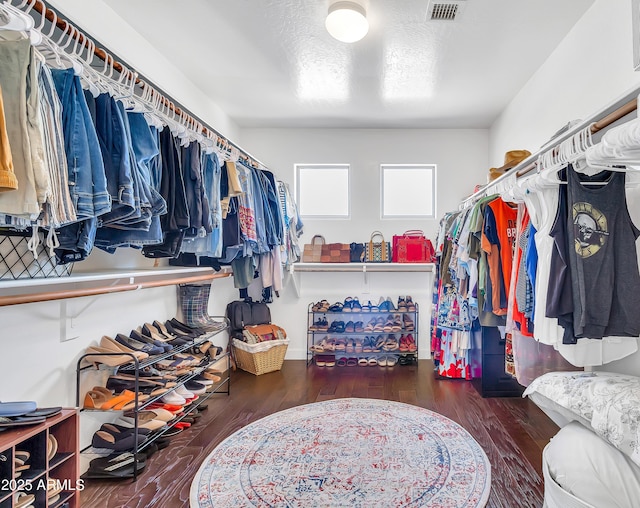 21167 E Aspen Valley Dr, Queen Creek, AZ 85142 - spacious closet featuring wood finished floors