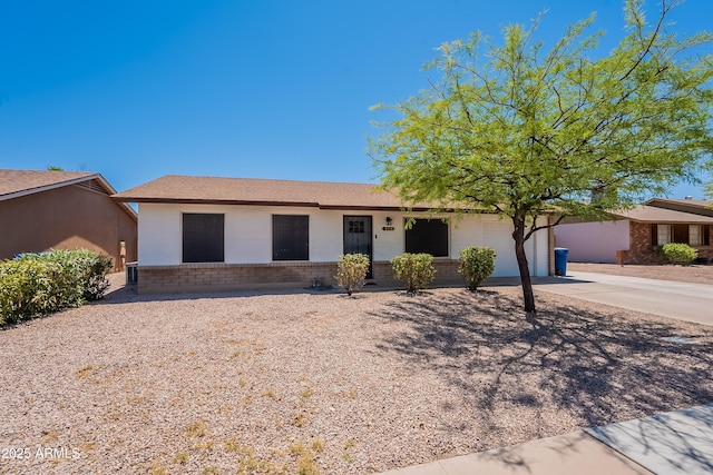 215 S 132nd St, Chandler, AZ 85225 - ranch-style house featuring concrete driveway, brick siding, and an attached garage