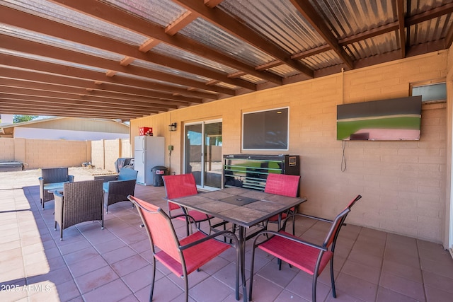 215 S 132nd St, Chandler, AZ 85225 - view of patio / terrace featuring outdoor dining space