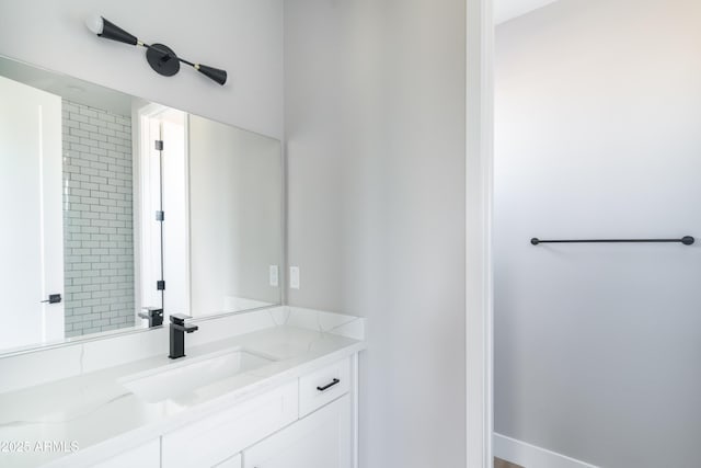 bathroom with vanity