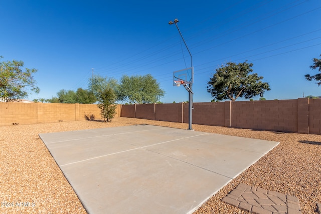 view of sport court