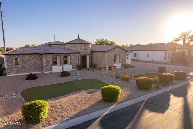 view of front of house featuring a patio area