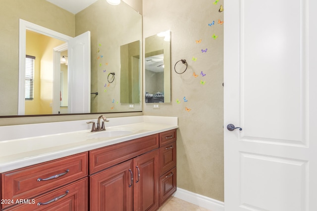 bathroom featuring vanity