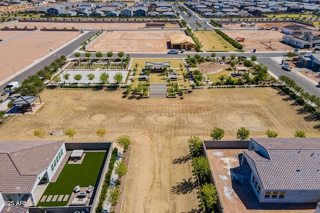 aerial perspective of suburban area