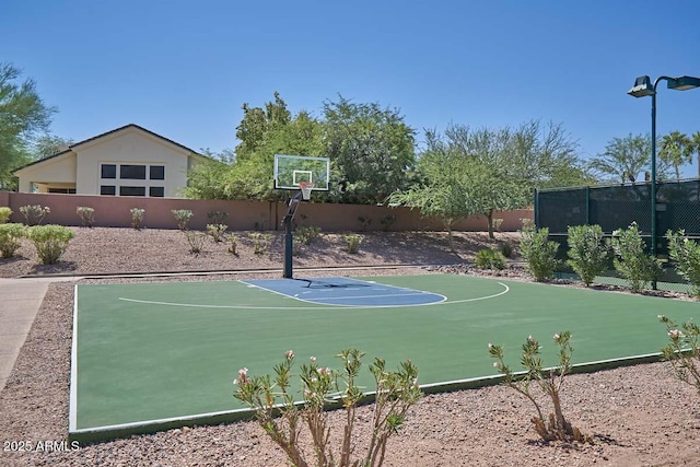 view of sport court