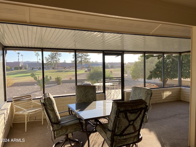 view of sunroom