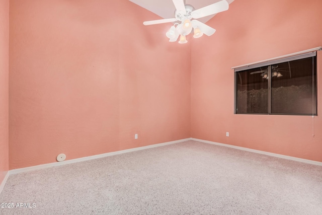 empty room featuring ceiling fan