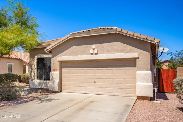 view of front of home featuring a garage