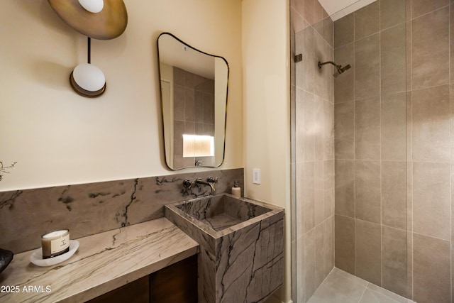 12887 N 135th St, Scottsdale, AZ 85259 - full bathroom featuring a stall shower and vanity
