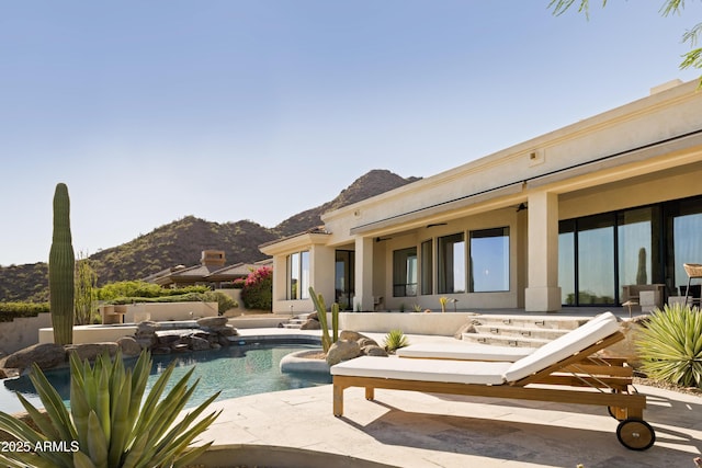 12887 N 135th St, Scottsdale, AZ 85259 - swimming pool with a mountain view and a patio area